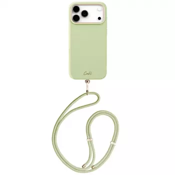 UNIQ Coehl Mirelle MagSafe vāciņš iPhone 17 Pro Max - zaļš ar ziedu rakstu