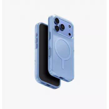 UNIQ Clario Magclick uzlādes maciņš iPhone 18 Pro / 17 Pro, zils