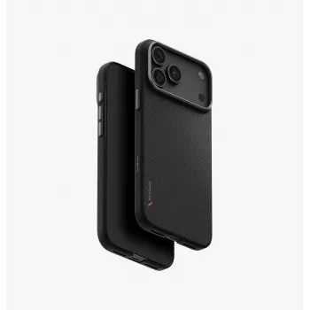 UNIQ Keva EDGE vāks iPhone 18 Pro Max / 17 Pro Max ar Magclick Charging, melns