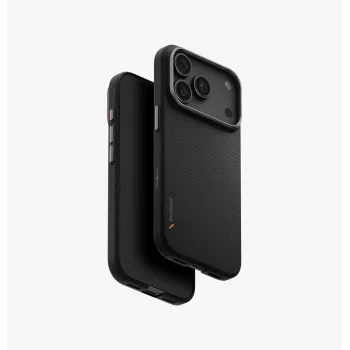 UNIQ Keva EDGE MagClick uzlādes futrālis iPhone 18 Pro / 17 Pro - melns