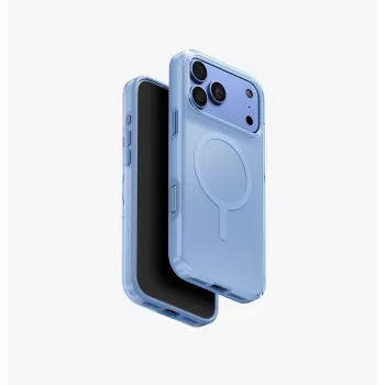 UNIQ Clario MagClick uzlādes vāciņš iPhone 18 Pro Max / 17 Pro Max - zils