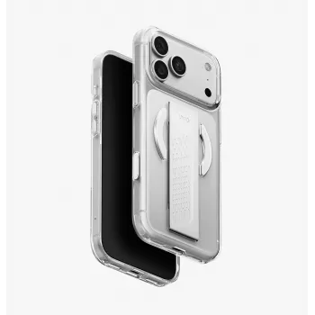 UNIQ Heldro Air iPhone 18 Pro Max / 17 Pro Max Magclick uzlādes vāciņš Tinted Smoke