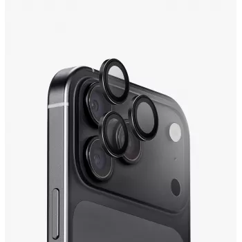 UNIQ Optix Aluguard (DX2) kameras objektīva aizsargs iPhone 18 Pro / iPhone 18 Pro Max – iridescent ar aplikatoru