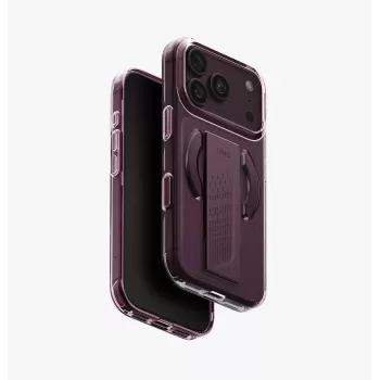 UNIQ Heldro Air MagClick uzlādes maciņš iPhone 18 Pro / 17 Pro - bordo
