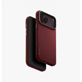 UNIQ Keva Edge Magclick uzlādes vāciņš iPhone 18 Pro Max / 17 Pro Max - Sarkans