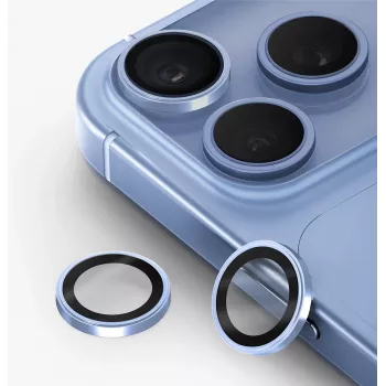 UNIQ Optix Prime kameras objektīva aizsargs iPhone 18 Pro / iPhone 18 Pro Max - Glacier Chrome ar aplikatoru