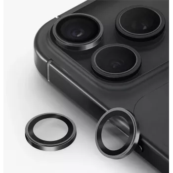 UNIQ Optix Prime kameras lēcu aizsargs iPhone 18 Pro / iPhone 18 Pro Max – bordo krāsā ar aplikatoru