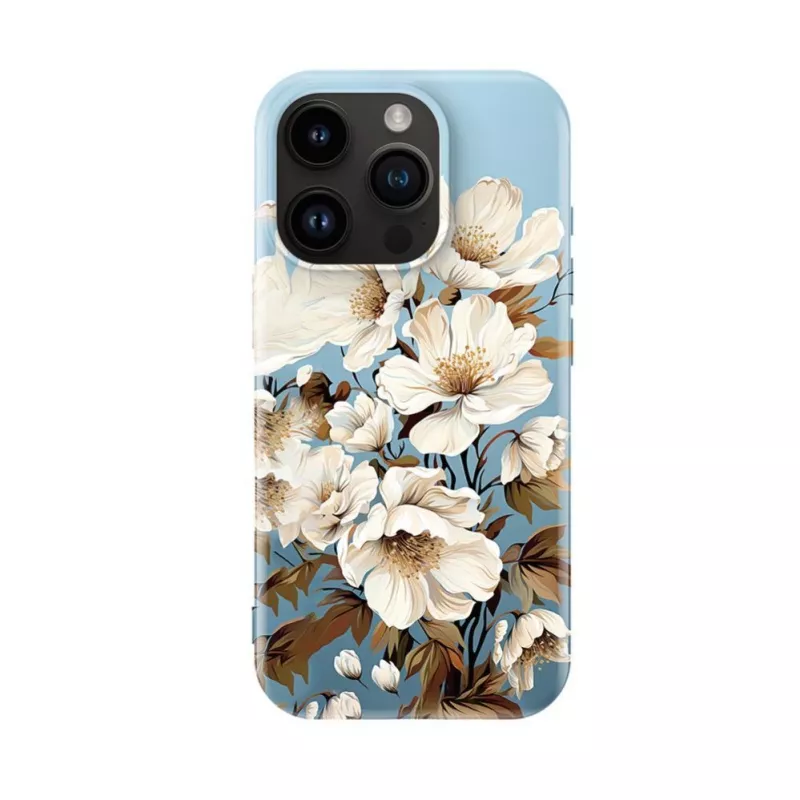 Evelatus iPhone 16 Pro Max Slim Shell apvalks ar MagSafe - Flower Blue