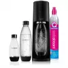 SodaStream Terra Megapack Black gāzētā ūdens pagatavotājs ar 3 pudelēm un Quick Connect CO2 balonu