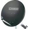 SCHWAIGER SAT sistēma 80 cm 1 lietotājam Single-LNB antracīta