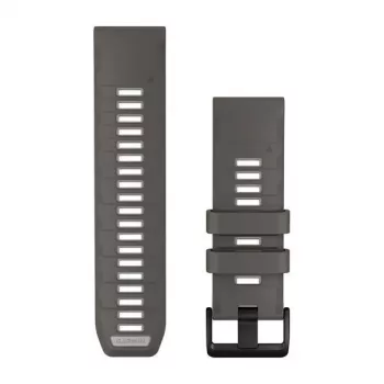 Garmin QuickFit 26 pulksteņa siksniņa, Pebble Grey/Silver Grey silikons [010-14510-00]