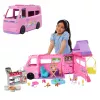 Barbie Dreamhouse Adventures leļļu kemperis ar 7 zonām un 60+ aksesuāriem, rozā
