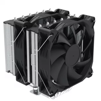 Zalman CNPS12X BP Black procesora dzesētājs - 120 mm PWM ventilators, zila LED, 6 siltuma caurules, Intel/AMD