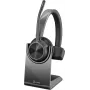 HP Poly Voyager 4300 UC Series 4310 bezvadu ausu klausules ar USB-C adapteri un statīvu, Zoom sertificētas 218474-01