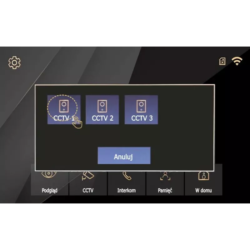 REVIZOOM RM-T273HD balts 7 collu video domofons ar RC-212HD-CK1 āra paneli