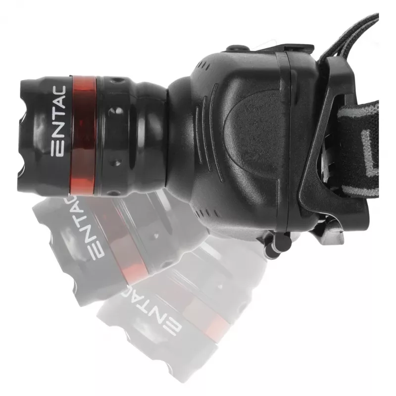 ENTAC EHL-ZOOM-1W-PL Zoom 1W LED galvas lukturis, melns