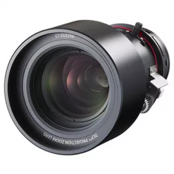 Panasonic ET-DLE250 tālummaiņas objektīvs 33,9–53,2 mm f/1.8–2.4 PT-D5000, DW6300, RCQ10, RCQ80, RZ120, RZ690, RZ770 projektoriem
