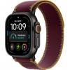 Apple Watch Ultra 4 GPS + Cellular 49 mm melns titāna korpuss ar bordo Trail Loop siksniņu, M/L