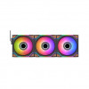 Thermaltake SWAFAN 120 EX INFINITY Wood Edition 120 mm korpusa ventilators, 3 gab.