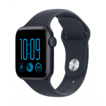 Apple Watch SE 3 GPS 40 mm Midnight alumīnija korpuss ar zilu sporta siksniņu, M/L