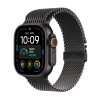 Apple Watch Ultra 4 GPS + Cellular 49mm melna titāna korpuss ar melnu titāna Milanese cilpu - M