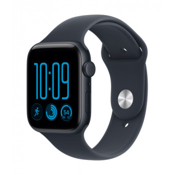 Apple Watch SE 3 GPS + Cellular 44 mm Midnight alumīnija korpuss ar zilu sporta siksniņu, S/M