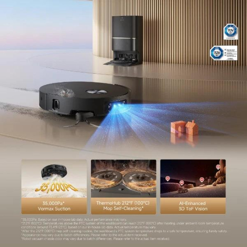 Dreame L60 Ulta RLL37CE0-BK robota putekļsūcējs, melns