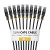 StarTech slaids Cat6 U/UTP savienojuma kabelis RJ45, 0,25 m, melns, 10 gab.