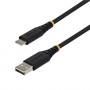 StarTech pīts USB 2.0 kabelis USB-A uz USB-C, 3 m, 15 W, melns
