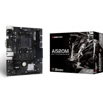 Biostar A520MHP 2.0 AMD A520 AM4 Micro-ATX mātesplate
