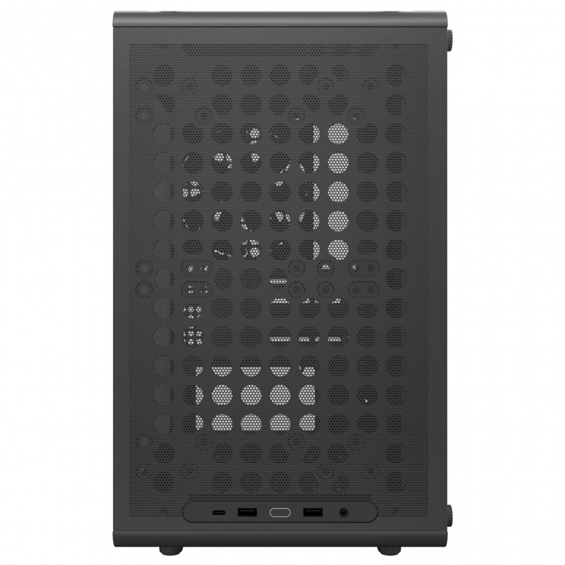 Cooler Master Q300L V3 Micro-ATX Mini Tower datora korpuss ar rūdītu stiklu, melns