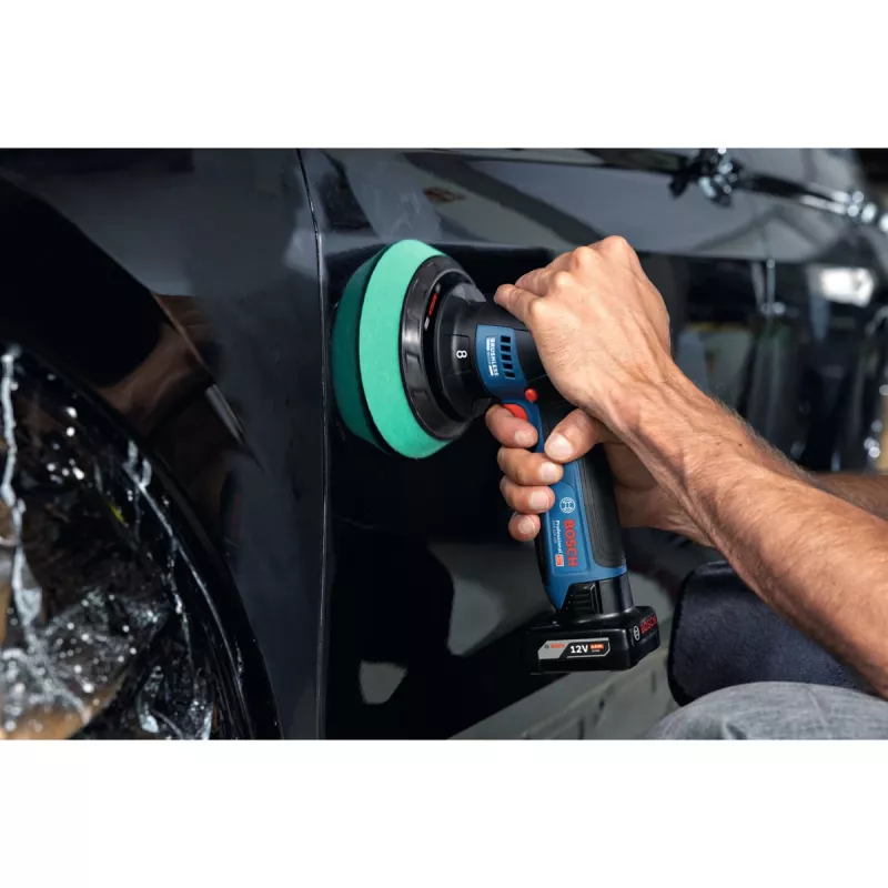 Bosch GPX 12V-125 Professional bezvada pulētājs 06019L4100, 12 V, 125 mm, zils/melns, Solo (bez akumulatora un lādētāja)