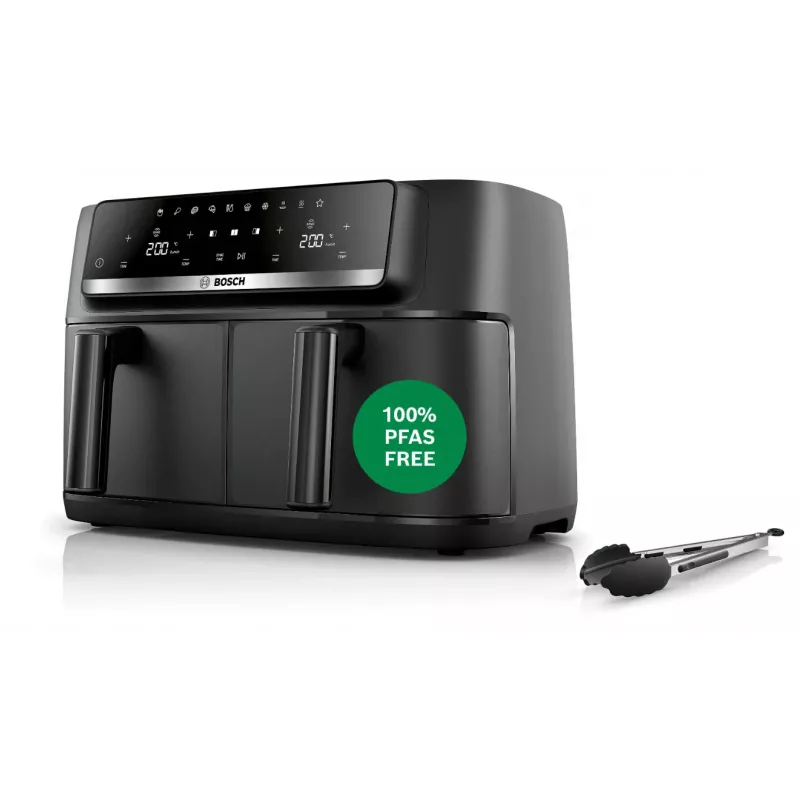 Bosch Serie 4 MAFD440B7 divu grozu gaisa friteris, 9 L, 2500 W, melns