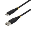 StarTech pīts USB 2.0 kabelis USB-A uz USB-C, 2 m, 15 W, melns