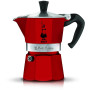 Bialetti Candyland Moka Express 3TZ manuālā kafijas pagatavotāja, 150 ml, sarkana