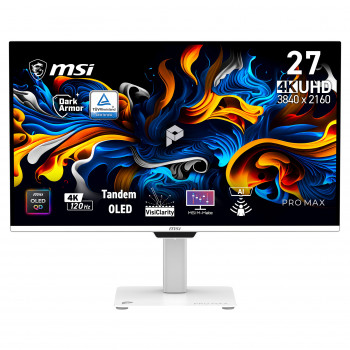 MSI PRO MAX 271UPXW12G 26,5 inch 4K UHD QD-OLED 120 Hz monitors
