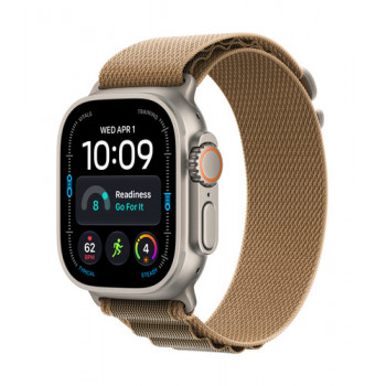 Apple Watch Ultra 4 GPS + Cellular 49mm dabīgā titāna korpuss ar Desert Alpine Loop - M