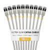 StarTech.com slaids Cat6a U/FTP savienojuma kabelis RJ45, 0,15 m, pelēks, 10 gab.