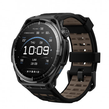 Amazfit Balance 3 51 mm viedpulkstenis Titanium melns ar AMOLED, safīra stiklu, Dual-Band GPS, 10 ATM, Golf un HYROX režīmu