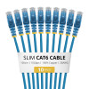 StarTech.com Slim Cat6 U/UTP tīkla kabelis RJ45, 1 m, zils, LSZH, 10 gab.