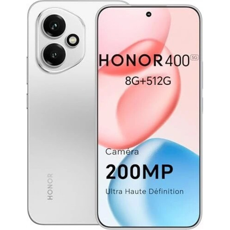 Viedtālrunis Honor 400 5G Dual SIM 8GB RAM 512GB - Meteor Silver