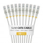 StarTech.com Slim Cat6 U/UTP tīkla kabelis RJ45, 1 m, pelēks, 10 gab.