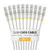 StarTech.com Slim Cat6 U/UTP tīkla kabelis RJ45, 1 m, pelēks, 10 gab.