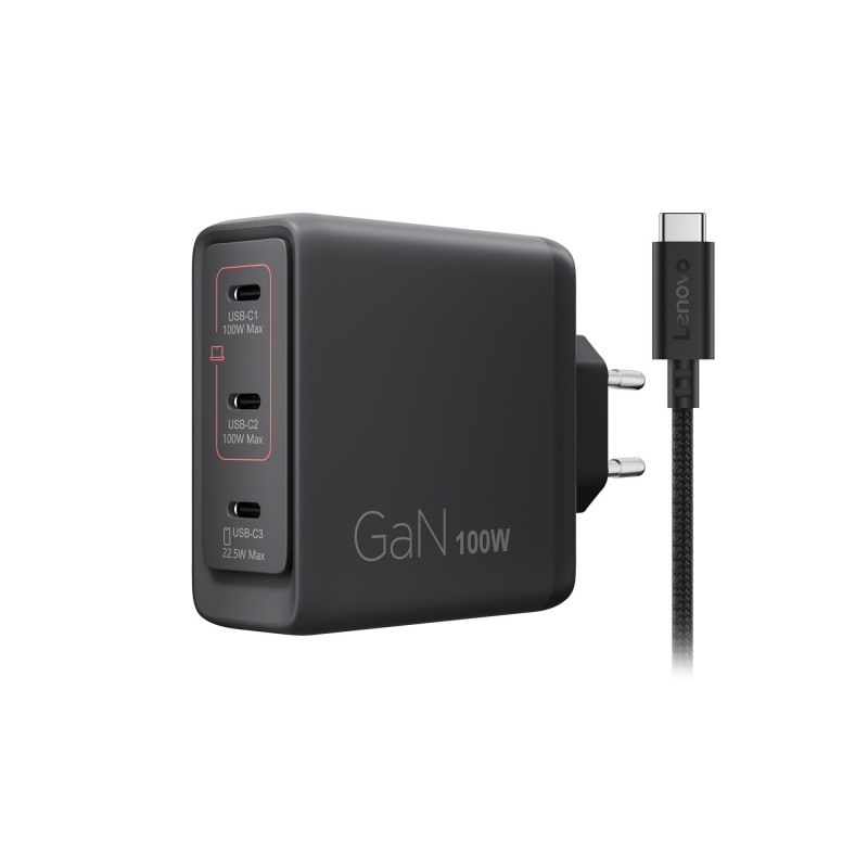 Lenovo daudzportu USB-C 100W GaN lādētājs