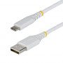 StarTech.com pīts USB 2.0 kabelis USB-A uz USB-C, 1 m, 15 W, balts