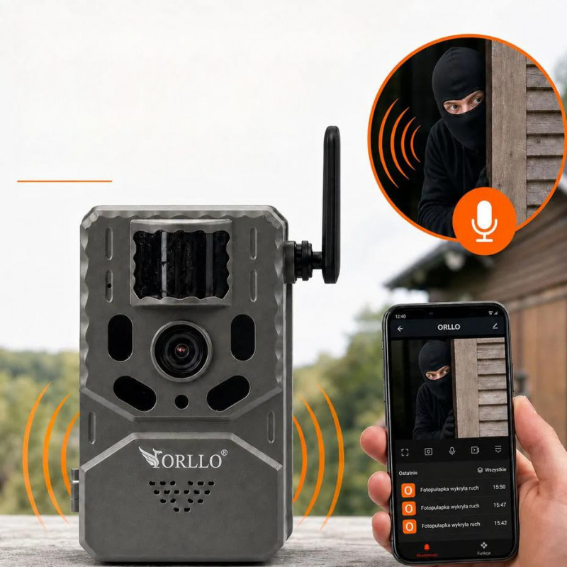 Orllo Huntercam 6 SIM 4G medību kamera ar saules paneli