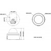 Hikvision DS-2CD2746G3-IPTRZSY 4 MP kupola IP kamera, 2.8-12 mm, melna