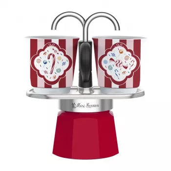 Bialetti Mini Express Moka kafijas kannu komplekts ar 2 krūzēm (5461)