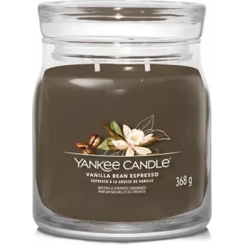 Yankee Candle Vanilla Bean Espresso vidēja lieluma smaržīgā svece (1701388E)