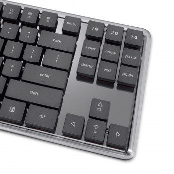 Lenovo bezvadu daudzrežīmu mehāniskā klaviatūra 8000, vācu izkārtojums, pelēka